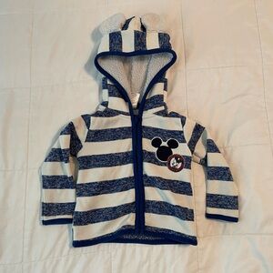 Mickey Mouse Boys zip up hoodie with ears 24months